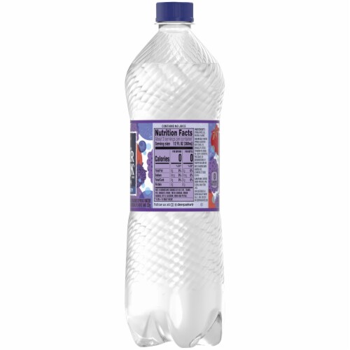 Deer Park® Natural Spring Triple Berry Flavored Sparkling Bottled Water Perspective: right