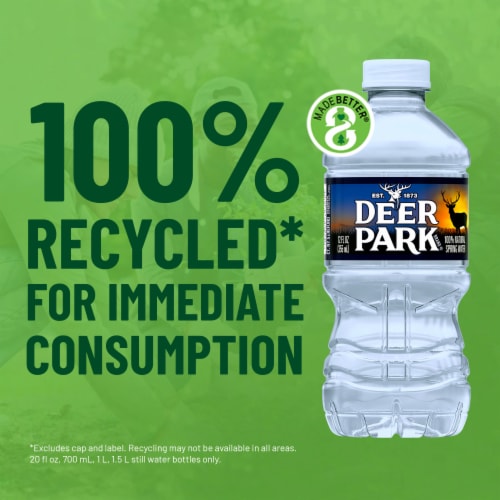 Deer Park 100% Natural Spring Bottled Water Perspective: right