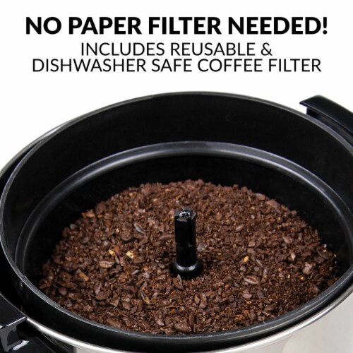 HomeCraft Quick Brewing Automatic Stainless Steel Coffee Urn Perspective: right
