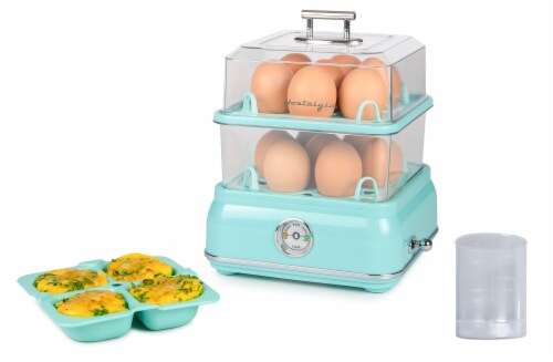 Nostalgia Classic Retro Egg Cooker - Aqua Perspective: right