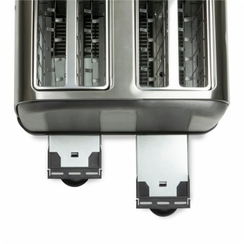 HomeCraft Stainless Steel 4-Slice Toaster - Silver Perspective: right