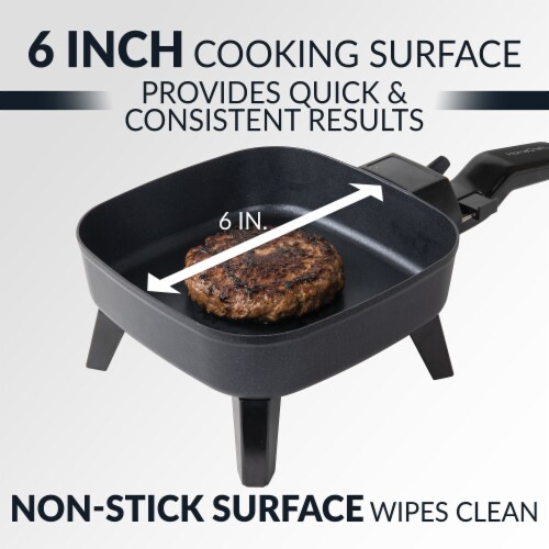 HomeCraft Electric Non-Stick Skillet - Black Perspective: right