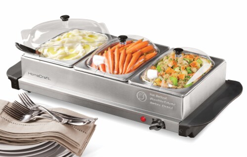 Chefman Electric Buffet Server + Warming Tray w/Adjustable Temperature