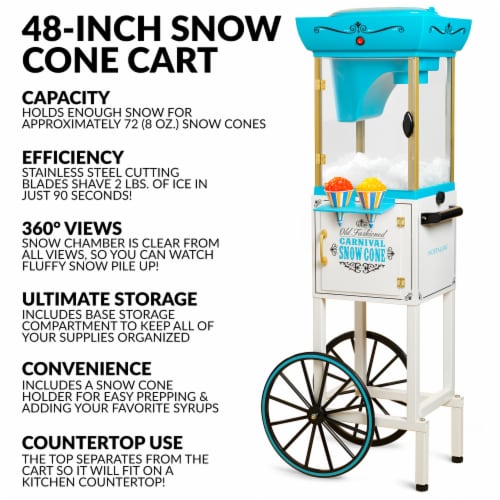 Nostalgia Snow Cone Cart Perspective: right