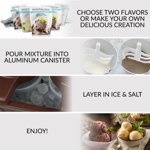 Nostalgia Double Flavor Ice Cream Maker Perspective: right