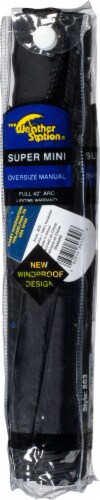 Weather Zone® Chaby International 42 In. Black Mini Umbrella 813 Perspective: right