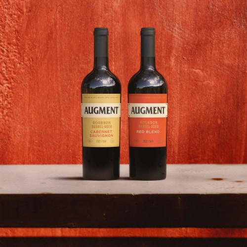 Augment Bourbon Barrel Aged Red Blend Wine Perspective: right