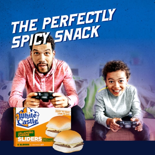 White Castle Jalapeno Cheese Sliders Perspective: right