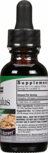Nature's Answer Astragalus Herbal Supplement 2000mg Perspective: right