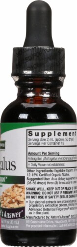 Nature's Answer Astragalus Herbal Supplement 2000mg Perspective: right