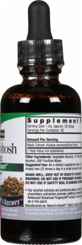 Nature's Answer® Black Cohosh Extract Herbal Supplement 100mg Perspective: right