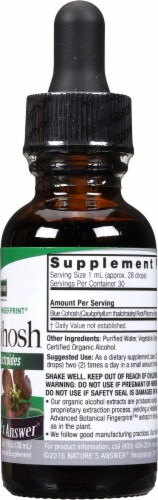 Nature's Answer® Low Alcohol Blue Cohosh Root Extract Herbal Supplement 1000mg Perspective: right