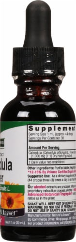 Nature's Answer Calendula Herbal Supplement 1000mg Perspective: right