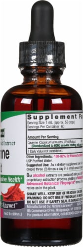 Nature's Answer® Cayenne Extract Herbal Supplement Perspective: right