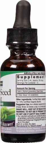 Nature's Answer® Low Alcohol Celery Seed Extract Herbal Supplement 2000mg Perspective: right
