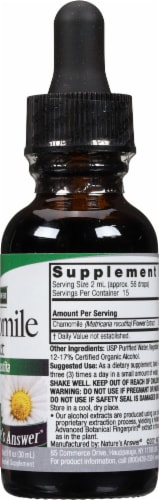 Nature's Answer® Low Alcohol Chamomile Extract Herbal Supplement 2000mg Perspective: right