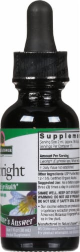 Nature's Answer Eyebright Herbal Supplement 2000mg Perspective: right