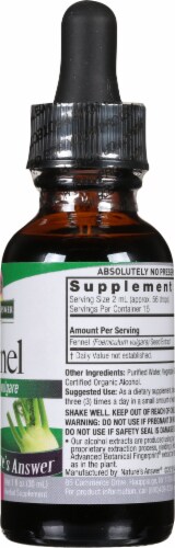 Nature's Answer® Lowest Alcohol Fennel Herbal Supplement 2000mg Perspective: right