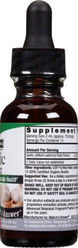 Nature's Answer® Low Alcohol Garlic Extract Herbal Supplement 2000mg Perspective: right