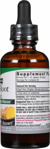 Nature's Answer® Ginger Root Extract Herbal Supplement 250mg Perspective: right