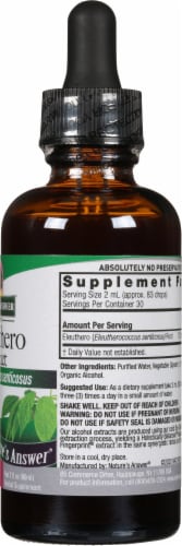 Nature's Answer® Low Alcohol Eleuthero Extract Herbal Supplement 2000mg Perspective: right