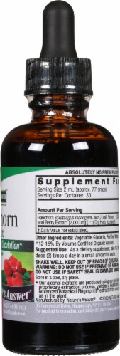 Nature's Answer® Low Alcohol Hawthorne Extract Herbal Supplement 2000mg Perspective: right