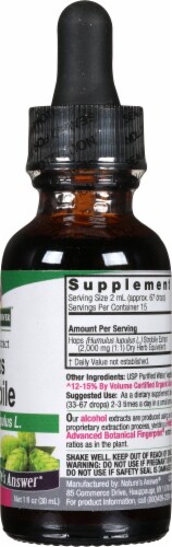 Nature's Answer® Hops Strobile Extract Herbal Supplement 2000mg Perspective: right
