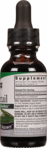 Nature's Answer Horsetail Herbal Supplement 2000mg Perspective: right