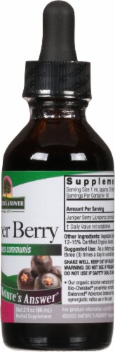 Nature's Answer Juniper Berry Herbal Supplement 1000mg Perspective: right