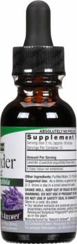 Nature's Answer Lavender Herbal Supplement 2000mg Perspective: right