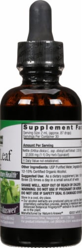 Nature's Answer Nettle Herbal Supplement 2000mg Perspective: right