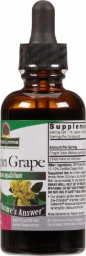 Nature's Answer Oregon Grape Herbal Supplement 1000mg Perspective: right