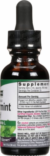 Nature's Answer Peppermint Herbal Supplement 2000mg Perspective: right