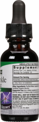 Nature's Answer Periwinkle Herbal Supplement 650mg Perspective: right