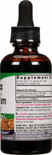 Nature's Answer Wild Yam Herbal Supplement 2000mg Perspective: right