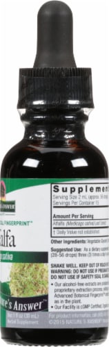 Nature's Answer Alfalfa Extract 2000 mg Perspective: right