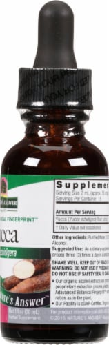 Nature's Answer Yucca Herbal Supplement 2000mg Perspective: right