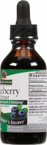 Nature's Answer Blueberry Herbal Supplement 1000mg Perspective: right
