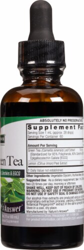 Nature's Answer Alcohol-Free Super Green Tea Extract 100 mg Perspective: right