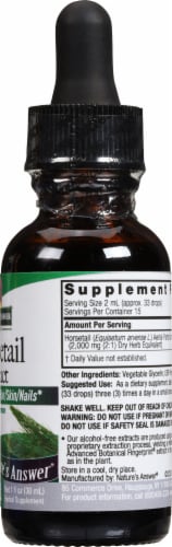 Nature's Answer Horsetail Herbal Supplement Perspective: right