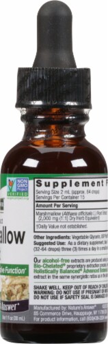 Nature's Answer Marshmallow Root Herbal Supplement Perspective: right