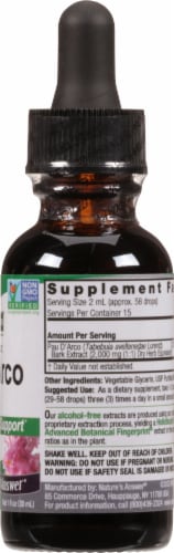 Nature's Answer Pau D'Arco Herbal Supplement 2000mg Perspective: right