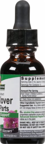 Nature's Answer Red Clover Herbal Supplement 2000mg Perspective: right