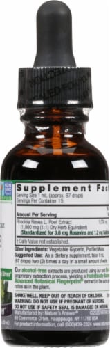 Nature's Answer Rhodiola Root Herbal Supplement Perspective: right