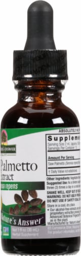Nature's Answer Saw Palmetto Herbal Supplement 2000mg Perspective: right