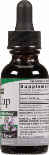 Nature's Answer Skullcap Herbal Supplement 2000mg Perspective: right