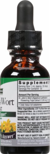 Nature's Answer St John's Wort Herbal Supplement 1000mg Perspective: right