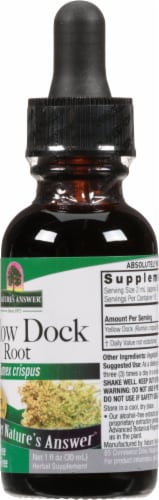 Nature's Answer Yellow Dock Herbal Supplement 2000mg Perspective: right