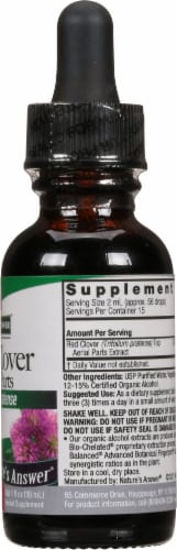 Nature's Answer Red Clover Extract 2000mg Perspective: right
