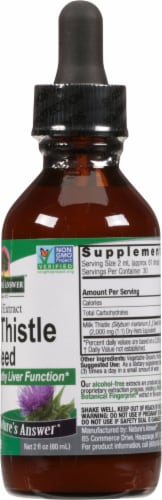 Nature's Answer Milk Thistle Extract 2000mg Perspective: right